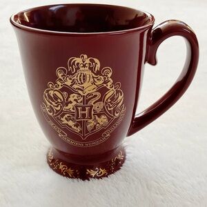 Harry Potter Hogwarts Crest Mug Paladone Burgundy Ceramic Cup Gold Foil Cup